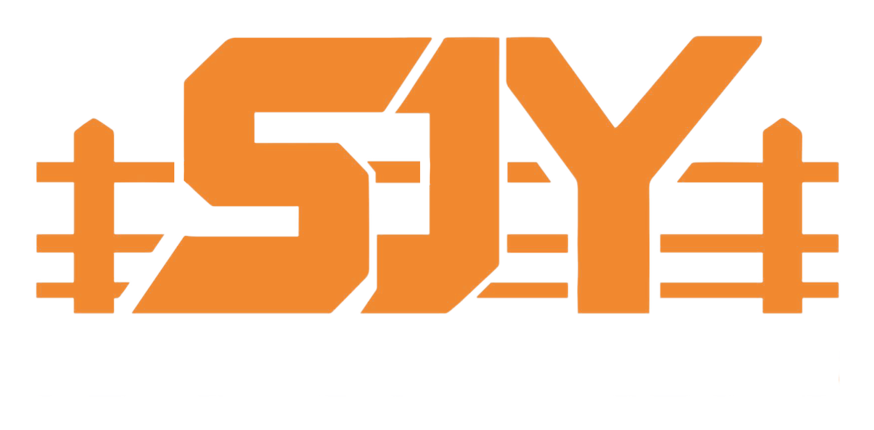 sjy fencing projects logo white version